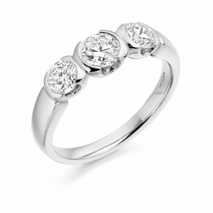 image of silver diamond ring
