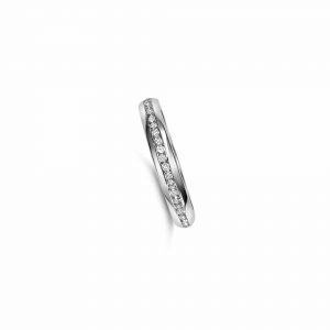 image of silver diamond ring