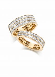 image of 2 bronze diamond rings
